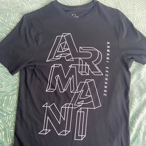 Armani Exchange Black 3D T Shirt